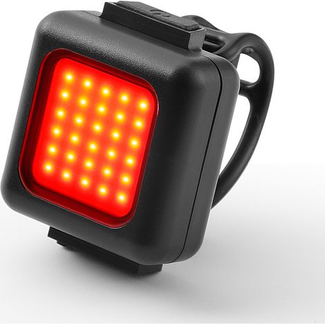 Lampe rouge ultra-lumineuse pour vélo, rechargeable par USB, idéale pour les sorties nocturnes, noire. (1/3)