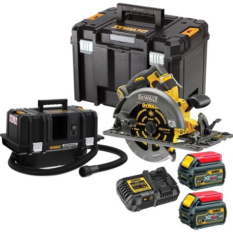 DeWalt DCS579T2 54v 190mm XR FlexVolt Circular Saw 2 x 6.0Ah + DCV586M Vacuum (1/5)