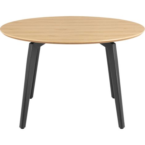 Table à manger 4 personnes ronde en bois ø120cm - Bois clair - Lunka (1/5)