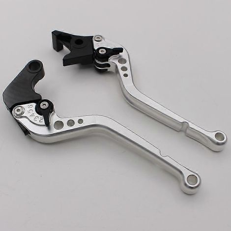 Pour moto Honda CBR650A CB650R : poignée de frein, klaxon, poignée d'embrayage et biellette de direction modifiées (argent 2) (1/5)