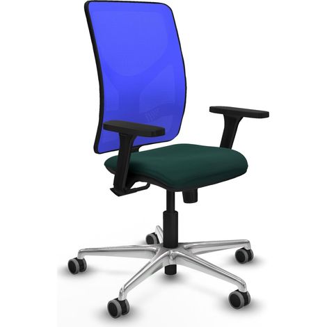 Chaise de bureau piqueras y crespo Motilla bleu mousse épaisse (1/2)