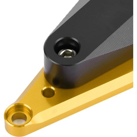 Gleitender Motorschutz für Motorräder, Antikollisionsschutz kompatibel mit SUZUKI Modellen 2007-2017, goldfarben (1/4)