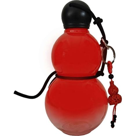 Wasserflasche im Kürbis-Design, 800 ml, isoliert, chinesisches Retro-Design, tragbar, Sport-Wasserflasche für Männer und Frauen