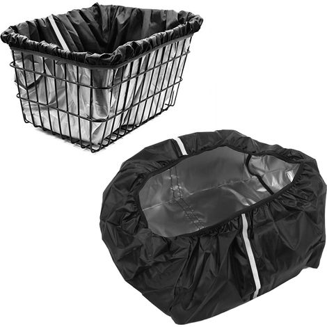 Doublure de panier imperméable, housse de pluie pour panier doublée de tissu Oxford 210D, pliée et facile à installer (panier non inclus) (1/5)