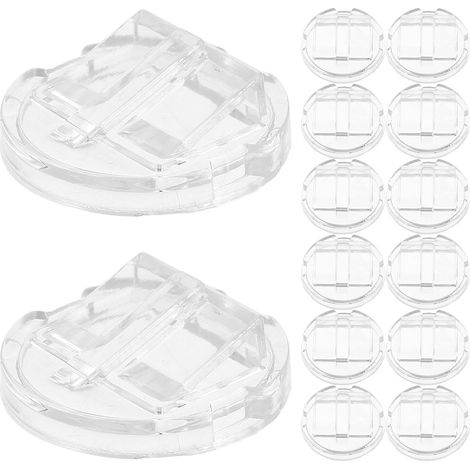 50-Piece Clear Acrylic Ring Holder, Minimalist Round Display Stand for Wedding and Engagement Rings, Lightweight Organizer for Vendors and Photography (1/5)