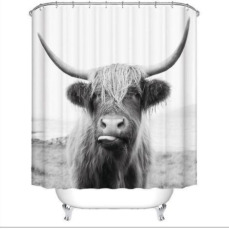 3D-Duschvorhänge mit Tiermotiven aus wasserdichtem Polyester, für Badezimmer und Inneneinrichtung.