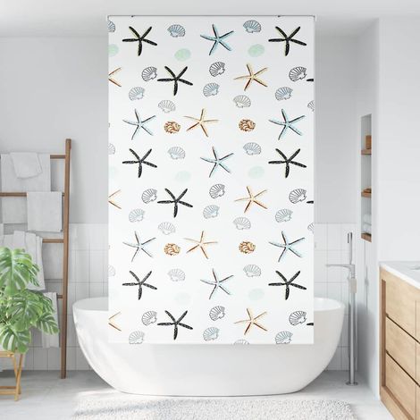 Store enrouleur de douche,Store à rouleau 140x240 cm largeur du tissu 136 cm CFW5392664 (1/5)