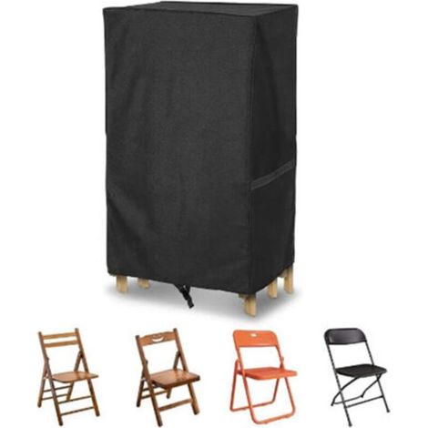 Housses pour Mobilier de Jardin, 210D Housse de Protection Imperméable, Tissu Oxford Housse Chaise Extérieur pour Chaise Longue Pliante, Coupe-Vent, Anti-UV Housse Fauteuil Jardin, 85x33x107 cm (1/4)