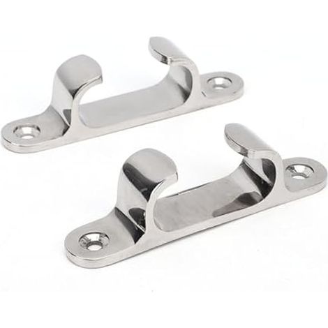 Cale d'arc droit pour bateau, 2 pièces, en acier inoxydable 316 (1/4)