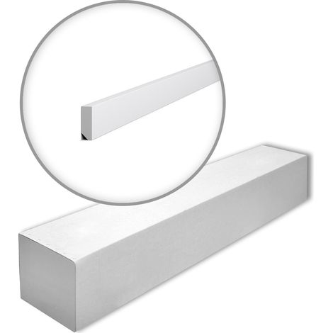 NMC FT1F-box WALLSTYL Noel Marquet 1 Scatola 26 pezzi Battiscopa fregio design moderno bianco 52 m