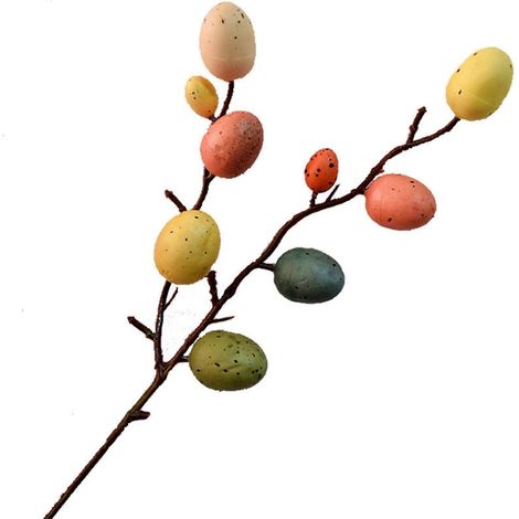 Herbstdekoration, Wohndeko, 33 cm große bunte Schaumstoffeier, Osterdekoration für Partys, Blumenarrangements, Vasendekoration, Schlafzimmerdekoration, ästhetischer Weihnachtsschmuck (1/3)