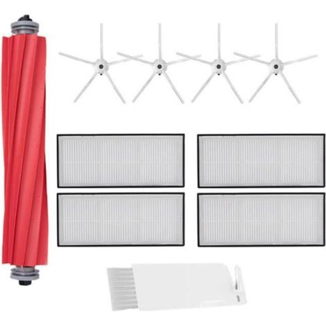 Brosse Latérale - Filtre HEPA - Pour Robot Aspirateur Roborock S7 T7S T7S Plus - Lot de 2 (1/4)