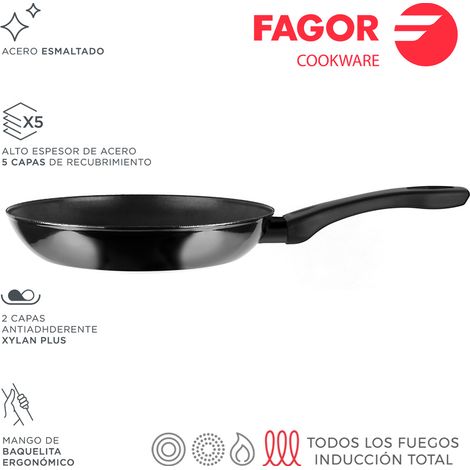 Indutherm Bratpfanne ø28cm schwarz Stahl aisi 430 fagor