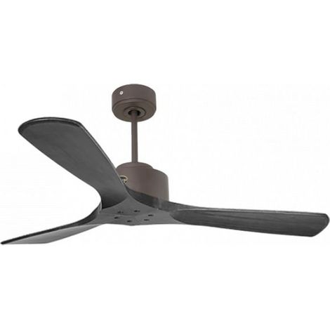 Modulo de KlassFan - Super destratificateur et ventilateur DC 132 cm Chocolat pales bois noir sans Lumière  25 à 40 m²