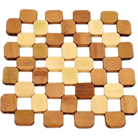 Set de table isolant en bambou kaki avec surface antidérapante (1 pièce) (1/5)