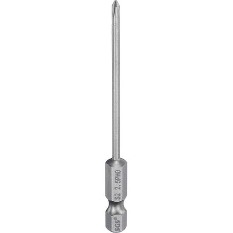 Embout De Tournevis Cruciforme 0 Ph0 3,15" (80mm) Long Acier S2 (1/5)