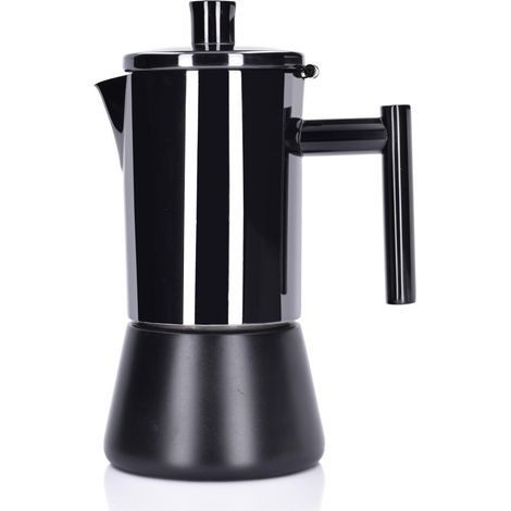 Caffettiera Barista, in acciaio, 6 piani, 300 ml, nera (1/3)
