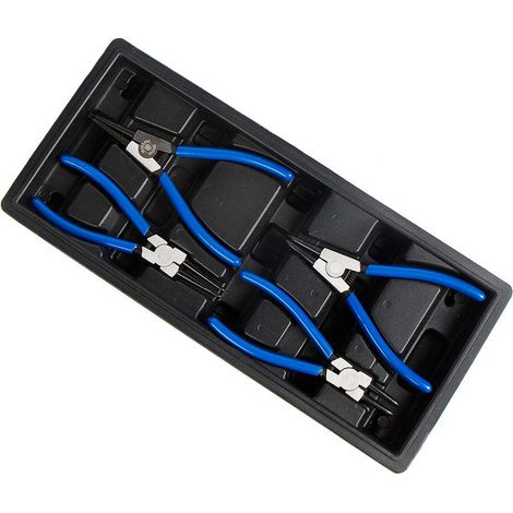 Alicates para arandelas de seguridad, juego 4 piezas, serie modular