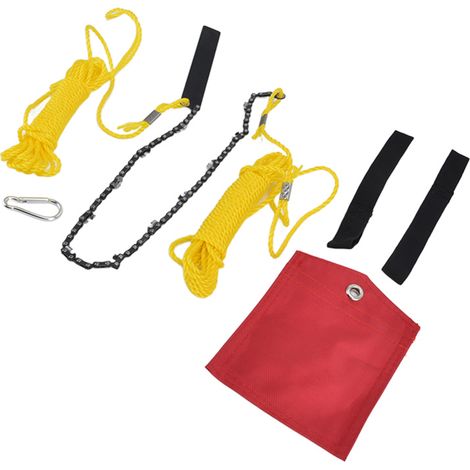 Tronçonneuse de poche 61 cm (24 pouces), 34 sections, 11 lames, pliable et portable, idéale pour la coupe du bois, le camping, la chasse et le jardinage. (1/5)