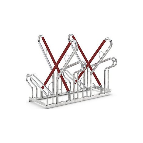 Aparcadero para apoyar bicicletas  modelo 2500 XBF  por ambos