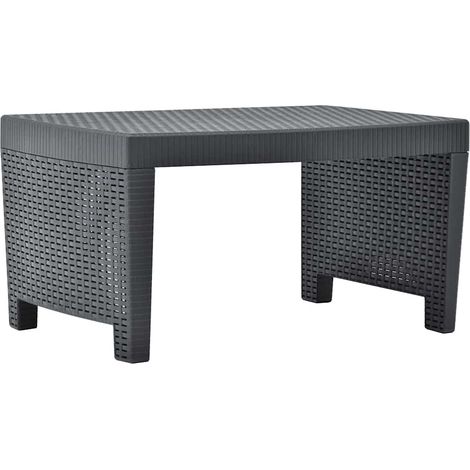 Maison Exclusive - Set Salotto da Giardino 3 pz in Plastica Antracite (1/5)