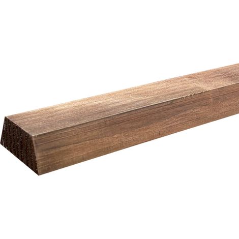 Lot de 10 Tasseaux Triangulaires Sapin Traité marron, L.2,50 m x l.4,5 cm x Ep.20 mm (1/5)