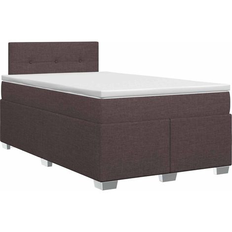 Maison Exclusive - Boxspringbett mit Matratze Dunkelbraun 120 x 1 (1/5)