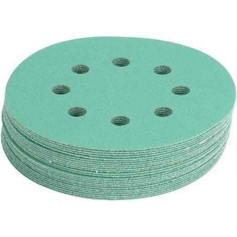 Packung mit 25 professionellen, 125 mm (5 Zoll) großen, verstopfungsfreien Schleifscheiben für Nass- und Trockenschleifen, Körnung 120 (1/4)