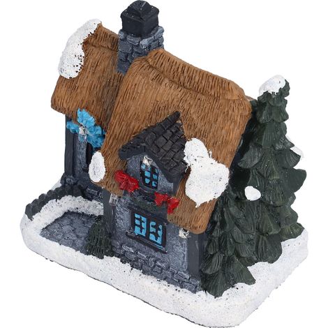 Beleuchtetes LED-Weihnachtshaus für die Innendekoration – Weihnachtsdorf-Ornament (1/5)