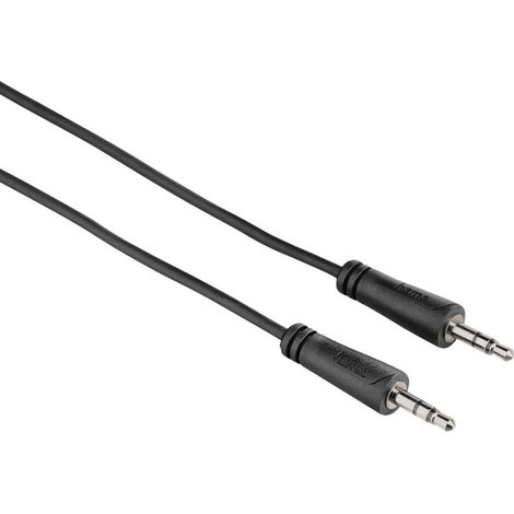 Hama Audio-Kabel 0,75m 3,5mm Klinkenstecker - Schwarz