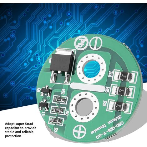 Condensateur Super Farad Équilibreur Protection Batterie Lithium Carte PCB Limiteur Tension 2,5V (1/5)