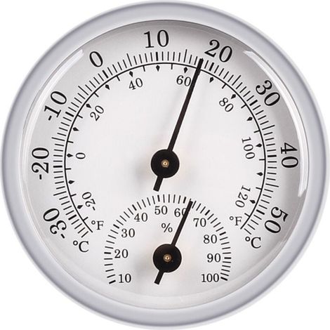 2 Pièces Mini Thermomètre Intérieur Extérieur Hygromètre Sans Fil 2-en-1 (1/4)