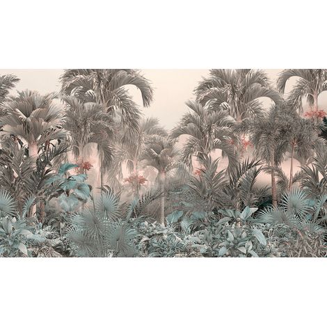 Papier peint panoramique - Forêt Tropicale - 130 cm x 75 cm (1/2)