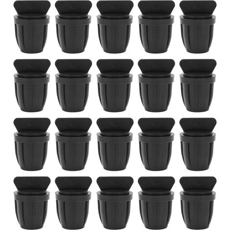 Bouchon d'extrémité de tuyau 8/11 avec serrure, bouchon d'extrémité barbelé pour tube d'irrigation goutte à goutte, 20 pièces (1/5)