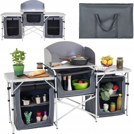 MOBILE DA CUCINA TURISTICO borsa da giardino pieghevole tavolo da CAMPEGGIO
