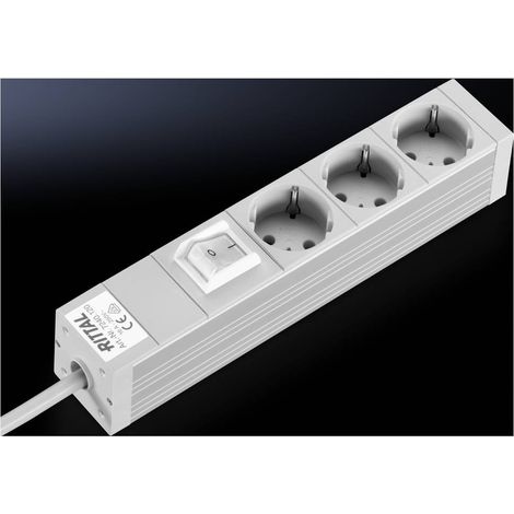 N/A 3 compartiments, avec interrupteur Rittal 7240.120 aluminium 1 pc(s) (1/3)