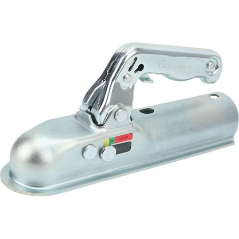 Attelage à flèche droite pour remorque, boule d'attelage de 2 pouces, capacité de charge de 800 kg pour tube rond de 2 pouces (1/5)