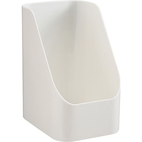 Weißer Make-up-Pinsel-Organizer aus Kunststoff, Kosmetikaufbewahrungsbox für Schönheits- und Pflegeprodukte, ideal für Büro, Schönheitssalon, Küche oder Badezimmer, Maße 10x13x16cm, 1 Stück. (1/5)