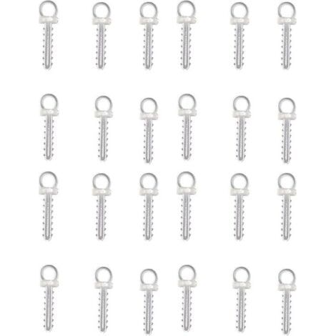 Lot de 100 crochets de suspension pour boules de polystyrène, boules de Noël et œufs en plastique ou polystyrène (1/5)