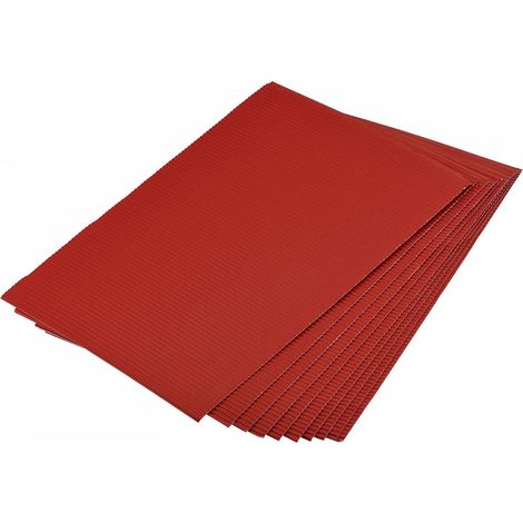 Source Map - Lot de 25 feuilles carton ondulé rouge 11,8 pouces x 7,87 pour les amateurs bricolage