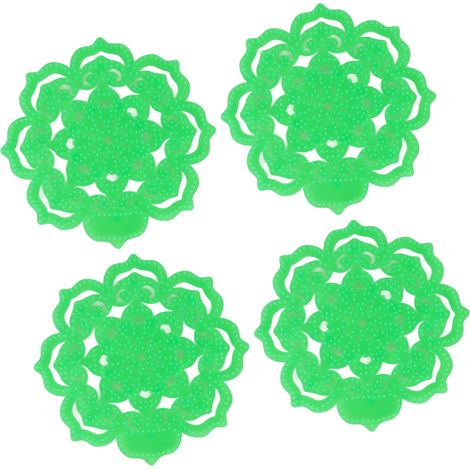 Lot de 4 écrans d'urinoir anti-odeurs et désodorisants, réduisant les éclaboussures, pour toilettes de restaurants et de bureaux. (1/5)