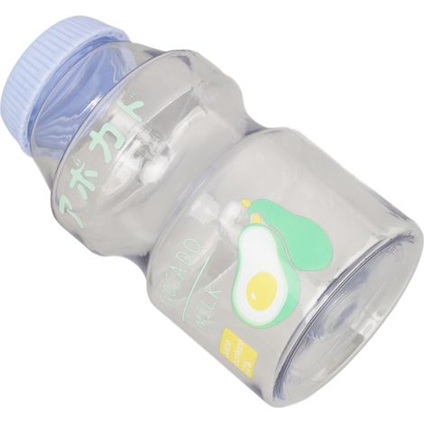 Wasserflasche mit Cartoon-Muster, innovatives Design, BPA-frei, wiederverwendbar, transparent, ideal für Outdoor-Sport und Reisen, 480 ml (16 oz) Fassungsvermögen. (1/4)