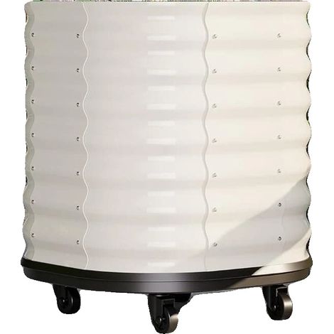 Huerto elevado, diseño móvil, depósito de agua integrado, blanco. (1/2)