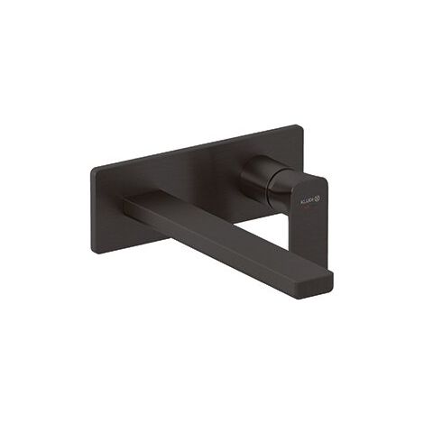 Kludi Renon - Waschtischarmatur für Unterputzmontage, 2-Loch-Montage, Gunmetal gebürstet 42245N275 (1/2)