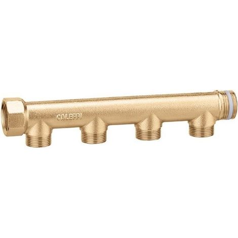 Collettore semplice, componibile 1" 2 derivazioni, interasse 60 Caleffi 592622 1” - 2 (1/2)