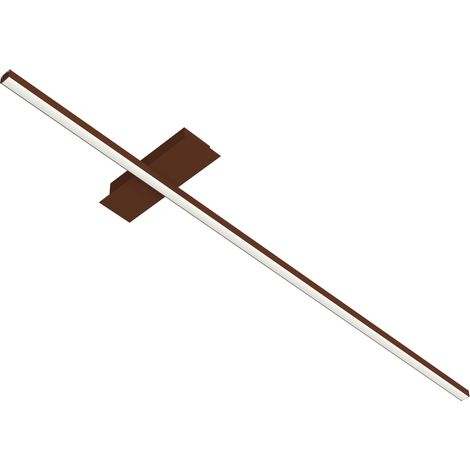 LUMICOM  SPLINT 1X Plafoniera, STRIP LED, 17W/m, 4000K, metallo, corten, L100cm (1/2)