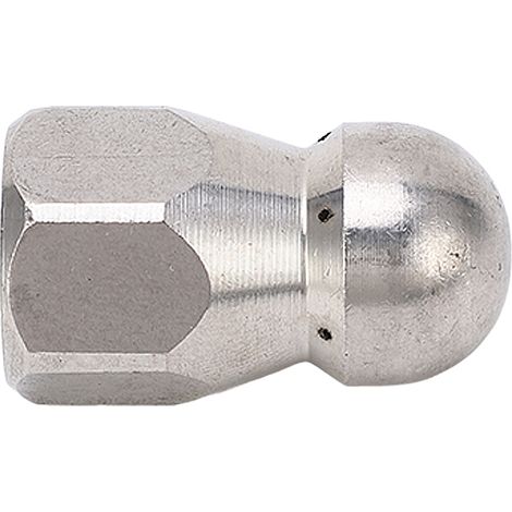 5000 PSI Hochdruckreiniger-Düse, Rohrreinigungsdüse, Edelstahl-Spüldüse, Kugelkopf, vorne 1, hinten 6 Löcher, G1/4 Zoll (1/5)