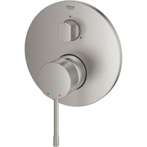 Grohe Fertigmontageset Essence UP-EHM, m 3-Wege-Umstellung, supersteel