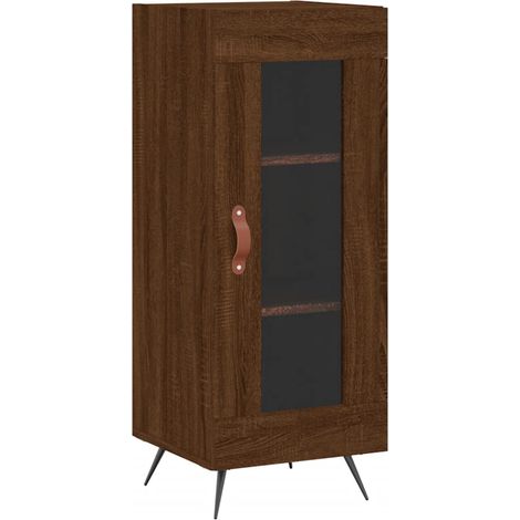 Credenza buffet cassettiera mobile contenitore organizer cucina soggiorno soggiorno 34,5 x 34 x 90 cm derivati del legno marrone 020031225