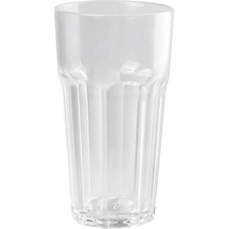 Verre octogonal acrylique 350ml pour bière, whisky, bar, hôtel, KTV - Transparent et élégant (1/5)
